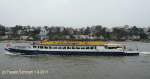 CLASSIC QUEEN  (2005) (ENI 5609360) am 1.4.2011, Hamburg, Elbe Hhe velgnne /  Ex Adler Queen (1998), Sanssouci (1962)  Fahrgastschiff / La 53,0 m, B 8,08, Tg.