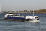 TMS Rio Y Mar Europa Nr.:06002240 am 13.10.2018 auf dem Rhein bei Xanten (das Schiff wurde umgebaut zum Tanker.