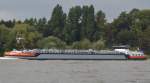 Syntheese-16,  ein Binnentankschiff am 22.09.2013 auf dem Rhein bei Bad Honnef. Heimathafen Nijmegen  .