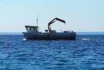 Kroatisch Fischereischiff Sv. Bla (katamaran) in Cres am 2012:09:21