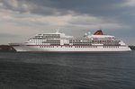 Die MS Europa verlässt am 22.5.2016 den Kieler Hafen und nimmt Kurs auf Riga.