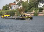 Das Binnenschiff Bhmen am 10.09.2006 den Neckar aufwrts fahrend in Heidelberg.