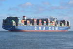 CMA CGM KERGUELEN , Containerschiff , IMO 9702132 , Baujahr 2015 , 398 × 54m , 17722 TEU , 08.11.2018 Cuxhaven