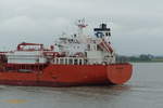 BOW GALLANT (IMO 9403786) am 14.7.2019, Heckansicht, Hamburg auslaufend auf der Unterelbe / 
ex-Name: GAS SUMBAWA (bis 08.2012)
LPG-Tanker / BRZ 9.126 / Lüa 120,4 m, B 19,8 m, Tg 8,8 m / 1 Diesel, 11,3 kn / gebaut 2008 bei STX Shipbuilding Busan, Südkorea  / Eigner + Manager: Odfjel Asia, Singapur /  Flagge: Malta, Heimathafen: Valetta /
