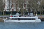 . MS Fortuna, aufgenommen am 09.04.2016 auf dem Rhein nahe Koblenz. 