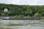 Das Tankmotorschiff ELISABETH JAEGERS (ENI: 02326564) auf dem Rhein, so gesehen Anfang August 2021 in Remagen.