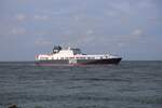 Rotterdam Maasvlakte am 5.10.2023: Das RoRoCargo Schiff Magnolia Seaways erreicht hier um 16.16 Uhr in der Waal Mündung Rotterdam.