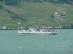 MS Jura unterwegs als Piratenschiff auf dem Bielersee am 26.05.2011