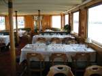 Erste Klasse Speisesaal auf dem Dampfschiff Vevey.