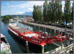 Das Motorlastschiff der Firma Seekag, aufgenommen am 24.07.2009 in Luzern am Vierwaldstttersee.