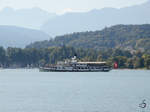Das Ausflugsschiff  Stadt Luzern  auf den Vierwaldstättersee in Luzern (September 2011)