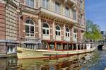 Salonschiff  Hilda  macht Rundfahrten in den Grachten von Amsterdam.Bj. 1875 - 1998 aufwendig restauriert - 36 Fahrgste - Elektromotor
