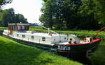  Anna , zum Hausboot umgebautes Frachtschiff auf dem Rhein-Rhone-Kanal bei Plobsheim/Elsa, Sept.2017