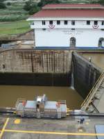 Schleusenanlage im Panamakanal (Miraflores Locks Panama Canal) am 30.10.2008 (Aufnahme: Marko Schielasko) 
