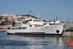 Die POSTIRA liegt hier am 16.05.2017 am Kai in Dubrovnik. Der alte Dampfer ist ein Fährschiff zu den von Dubrovnik vorgelagerten Inseln im adriatischen Meer.