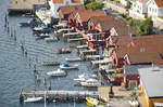 Der alte Bootshafen in Fjällbacka an der schwedischen Westküste.