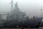 Die Fregatte  Lbeck  in ihrer Patenstadt mit dem gleichen Nahmen
1992. Leider herrschte diesen Tag trotz warmer Witterung, starker Nebel. 
