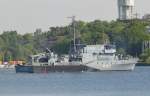 Das deutsche Marine Mienensuchgeschwader mit M1063, M1064, M1099 und dem Tender A514 besuchte Karlskrona. Hier am 27.05.2012 beim verlassen des Hafens. Hier M1063.