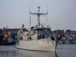 HNLMS Willemstadt M 864 im NATO-Verband zur Stippvisite in Lbeck.