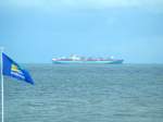 Containerschiff  Maersk Sealand  vor der Insel Wangerooge 29.Aug.2006