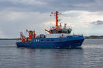 Fischereiforschungsschiff CLUPEA (IMO-Nr. 9573359) vor Sassnitz. - 21.07.2023