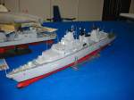 Auf der Modellbau-Messe in Sinsheim im Mrz 2005 war dieses Modell einer Fregatte der Deutschen Marine ausgestellt.