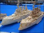 Auf der Modellbau-Messe in Sinsheim im Mrz 2006 waren zahlreiche Kriegsschiffe aus dem ersten und zweiten Welkrieg ausgestellt, die ein Modellbauer lediglich aus Streichhlzern hergestellt hatte.