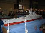 Auf der Modellbau-Messe in Sinsheim im Mrz 2006 war auch dieses beeindruckende Schlachtschiff-Modell ausgestellt. Es handelt sich dabei um das letzte franzsische Schlachtschiff, die  Jean Bart .