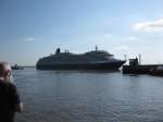 Die Queen Victoria beim ablegen in Bremerhaven aufgenommen am 05.08.09.