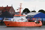 VICTOR HENSEN , Forschungsschiff , IMO 7360655 , Baujahr 1975 , 39.22 × 9.4m , 15.09.2017 Cuxhaven