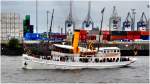 Der Zwei-Schraubendampfer  Schaarhrn  (Museumsschiff) am 9.05.2010 in Hamburg. Ein Schiff mit einer langen Geschichte. Lg. 41,6m - Br.6,80m - Tg.3m - Bj. 1908