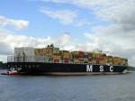  MSC Ravenna  Hamburg 30.08.2011  Monster Containership  Lnge:	366.0m  Breite:	51.0m