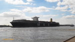 MSC CHRISTINA (IMO 9465241) am 16.8.2016, Hamburg einlaufend, Elbe Höhe Teufelsbrück /  Containerschiff / BRZ 141.635 / Lüa 366,36 m, B 48,2 m, Tg 15,5 m / 1 Diesel, MAN B&W type: 12K98