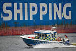 Wasserschutzpolizeiboot WS 43 am 16.09.2021 im Hamburger Hafen