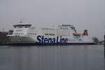 Hier das Fhrschiff  Stena Germanica , dieses lag am 31.1.2011 in Kiel.