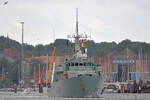 HMCS Shawiningan MM704. Das Schiff ist Teil der Standing NATO Mine Countermeasures Group 1, abgekürzt SNMCMG 1