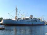 MS GEORG BCHNER einst Fracht- und Ausbildungsschiff des VEB Deutsche Seereederei (DSR) der DDR, dann im Liniendienst Cubalco nach Kuba eingesetzt und nun als Jugendgsteschiff bzw.
