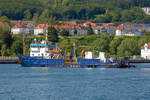   FORTUNA CRANE (IMO 7403158) von Mukran kommend im Sassnitzer Hafen.
