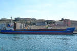 Das Frachtschiff NS Helse wurde im Oktober 2017 in Valletta entladen.