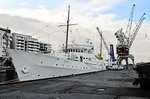 NORGE, Yacht des norwegischen Königshauses, im Hafen von Oslo. Aufnahme vom 11.02.2016
