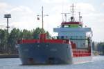 GDAŃSK (Woiwodschaft Pomorskie), 20.06.2007, Frachtschiff Julia von den Niederländischen Antillen