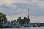 Polnische Kriegsmarine im Swinemnder Hafen. - 10.07.2012
