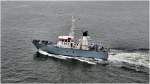 Baumholder Y 837 Sicherungsboot Klasse 905 der Bundesmarine am 26.06.2010 auf der Kieler Woche. L:28,70m/B:6,50m/Verdrngung 100t / 2x755 kw / 18 kn