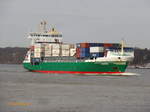ANDREA (IMO 9333357) am 16.3.2017, Hamburg, Elbe Höhe Finkenwerder /
Ex-Name: ANDREA EHLER /
Feederschiff / BRZ 9.981 / Lüa 134,4 m, B 22,5 m, Tg 8,7 m / 1 Diesel, MaK 9M43, 8.508 kW (11.570 PS), 18,5 kn / 868 TEU, davon 204 Reefer / gebaut 2005 bei Sietas, HH-Neuenfelde /  Flagge. Gibraltar /
