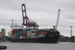 Die  Flottbek  wurde von der Meyer Werft in Papenburg gebaut. Das Container
Schiff wurde am 5.6.2013 hier gerade in den Danziger Hafen geschleppt, um
Ladung zu lschen.