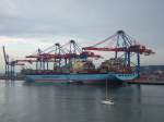 Die  Sken Maersk  am 08.10.07 im Gteborger Containerhafen.