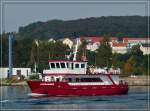 Auch mit dem Ausflugschiff  ALEXANDER  kann man einen Ausflug zu Kreidefelsen bis zum Kaiserstuhl unternehmen. Die Fahrt dauert ungefhr 90 Minuten und mit Erklrungen wird nicht gespart. 26.09.11