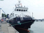 Partyschiff  KOI  kurz vor dem Bunkern im Stadthafen Sassnitz am 20.05.2016