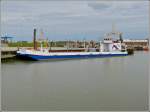 Die Frisia VII fährt für die Reederei Norden-Frisia als Frachtschiff von Norddeich nach Norderney und Juist. IMO-Nr.: 8891807  Aufgenommen am 06.05.2012 in Norddeich.