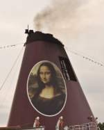 am 29.07.08 im Nord-Ostsee-KanalDas Lcheln der Mona Lisa einmal anders.